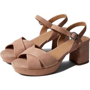 NWT - Aerosoles Women's Cosmos Heeled Sandal, Blush Suede - Size 8.5